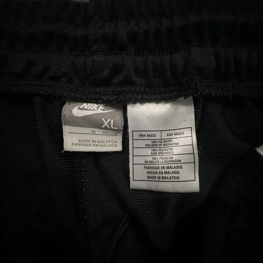 Vintage Nike Track Pants Striped Wide Leg Baggy Sweatpants Mens XL Y2K 00s